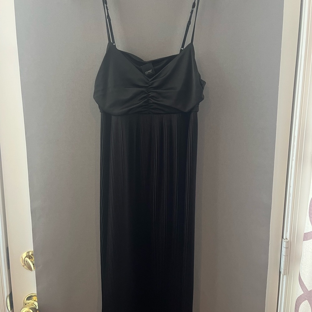 Esprit Black Pleated Dress